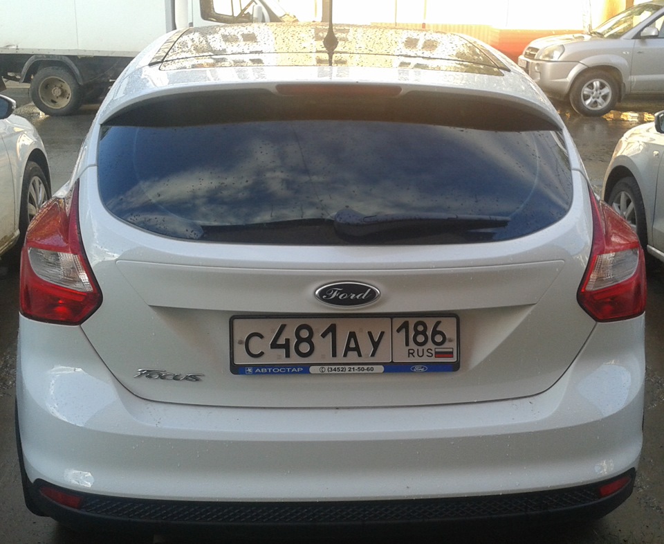 8. Значок форда в винил — Ford Focus Hatchback III, 1,6 л, 2013 года ...