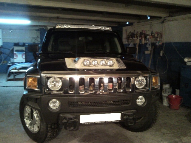 Как снять накладку капота хаммер h3 Люстра на капот (примерка) - Hummer H3, 3,7 л, 2009 года тюнинг DRIVE2