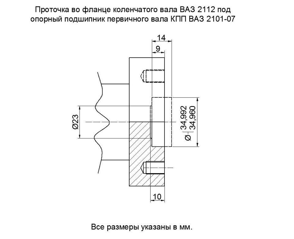 Проточка коленвала ваз 2112