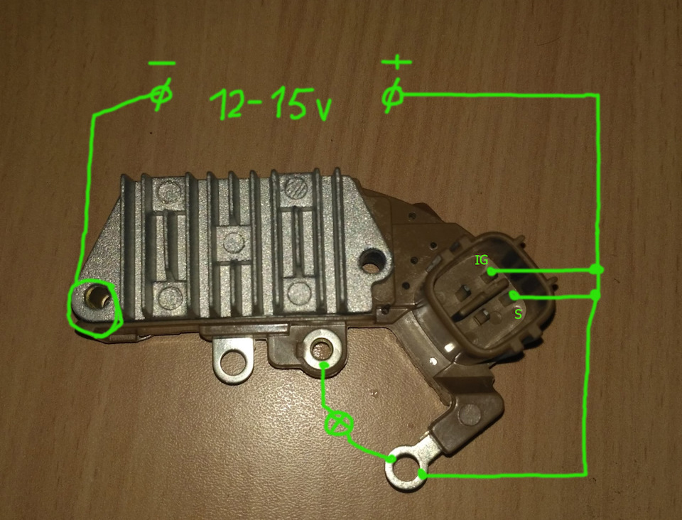 Распиновка регулятора напряжения