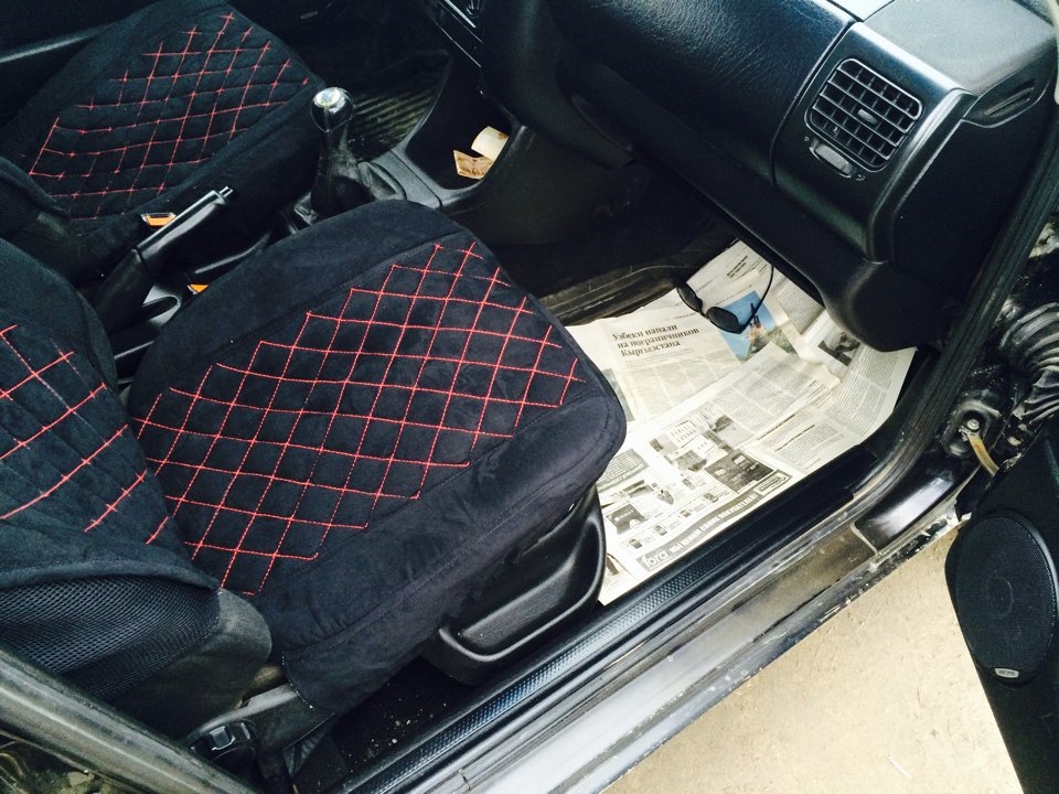 Да здравствуй алькантара — Volkswagen Golf Mk3, 1,8 л, 1995 года ...
