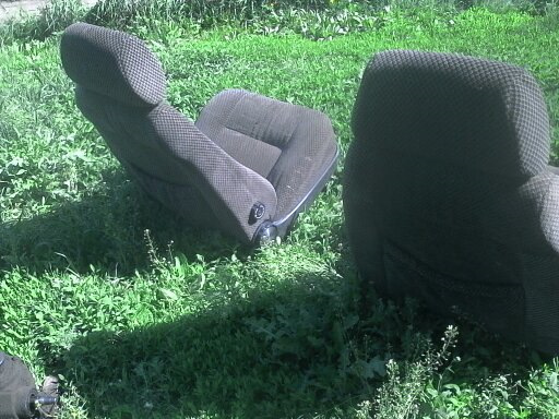 замена лампочек подсветки приборов на светидиоды, новые сиденья на ...