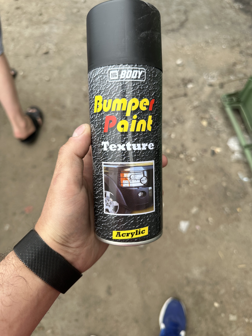 Использовали вот такую краску для бампера — KIA Sportage (4G)