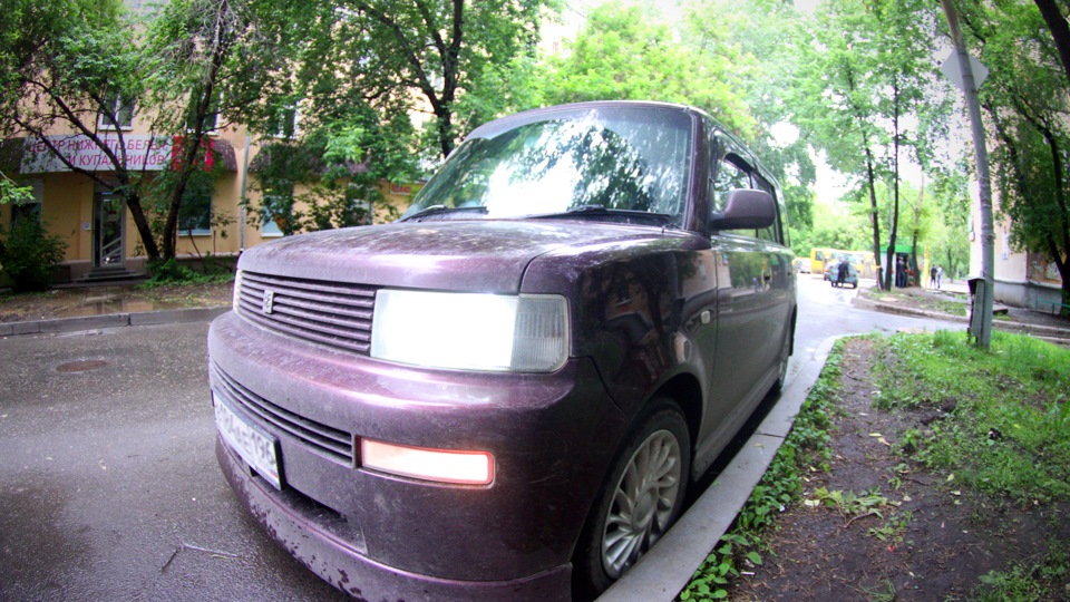 Toyota bB (NCP30) 1.5 бензиновый 2000 | "Вишневый Пати Минивэн" на DRIVE2