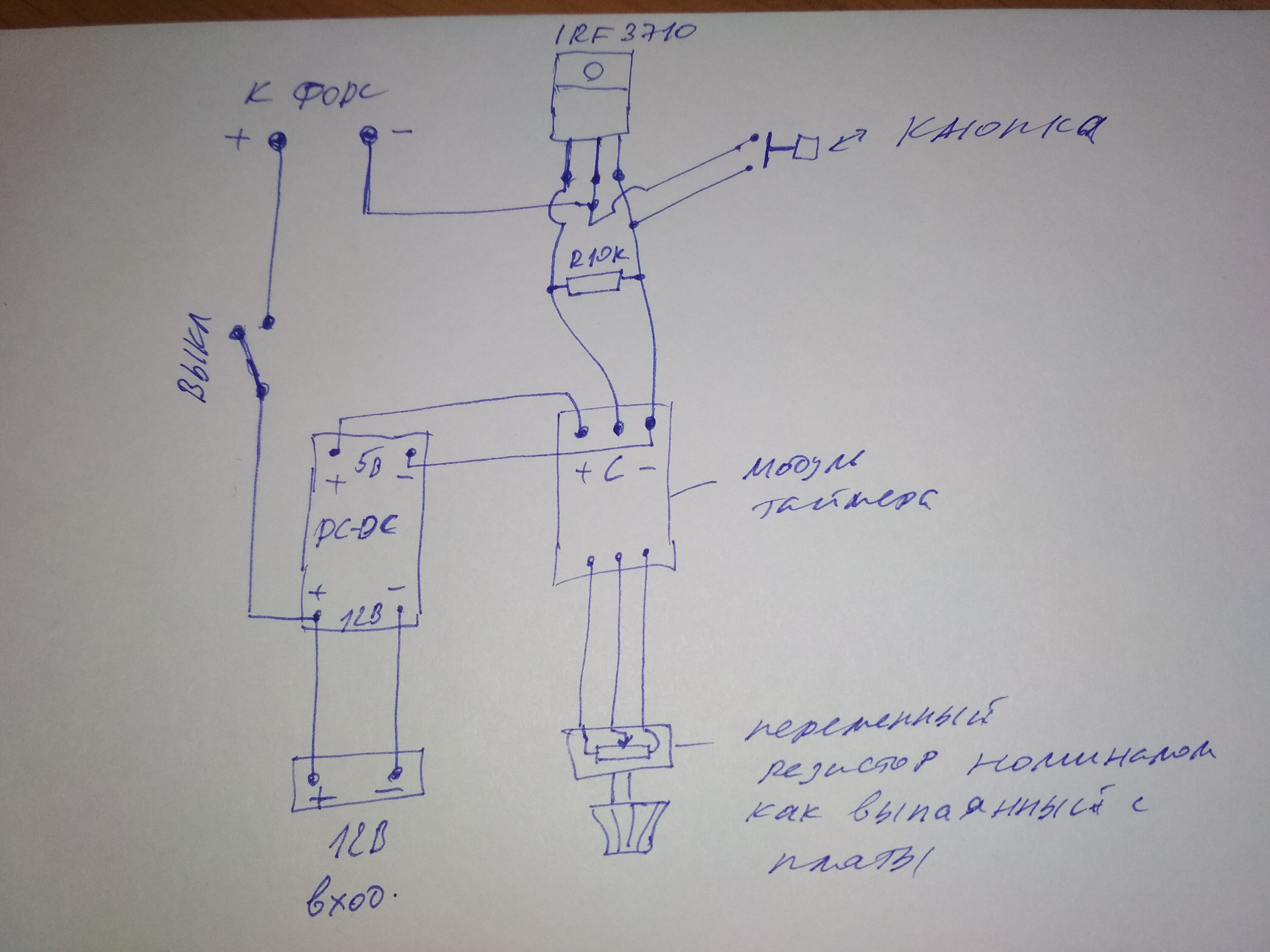 Схема промывки форсунок