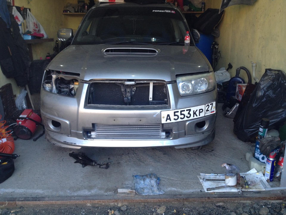 Project number TWO. Part №3 Бампер, турбина, коллектор — Subaru ...