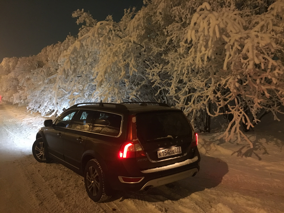 Зима красиво началась!) — Volvo XC70 III, 2,4 л., 2012 года | просто ...