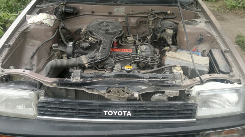 Двигатель — Toyota Corolla (80), 1,5 л, 1986 года | наблюдение | DRIVE2