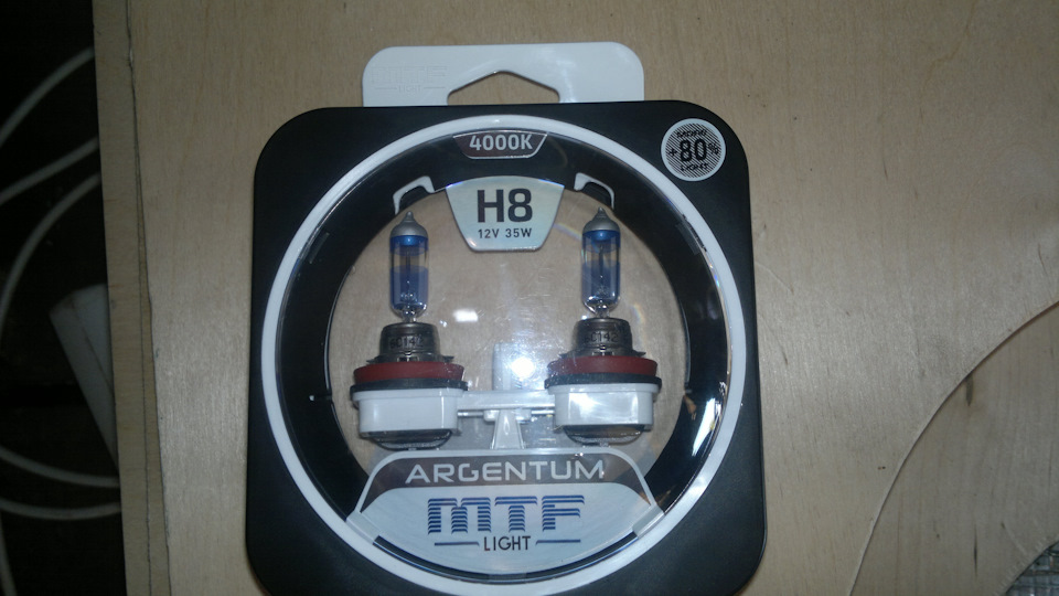 Замена ламп в птф H8 Галогеновые лампы MTF-Light Argentum (+80% ...