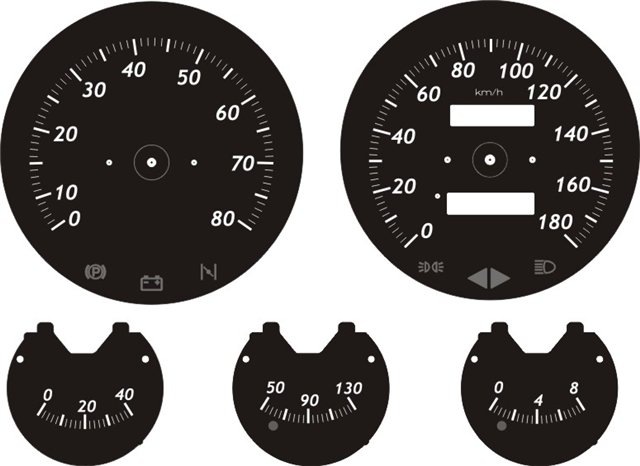 Размеры приборы. Шкалы спидометра ВАЗ 2106. Шкалы приборной панели ВАЗ 2106 для печати. Шкалы панели приборов ВАЗ 2106. Шкалы приборов ВАЗ 2106.