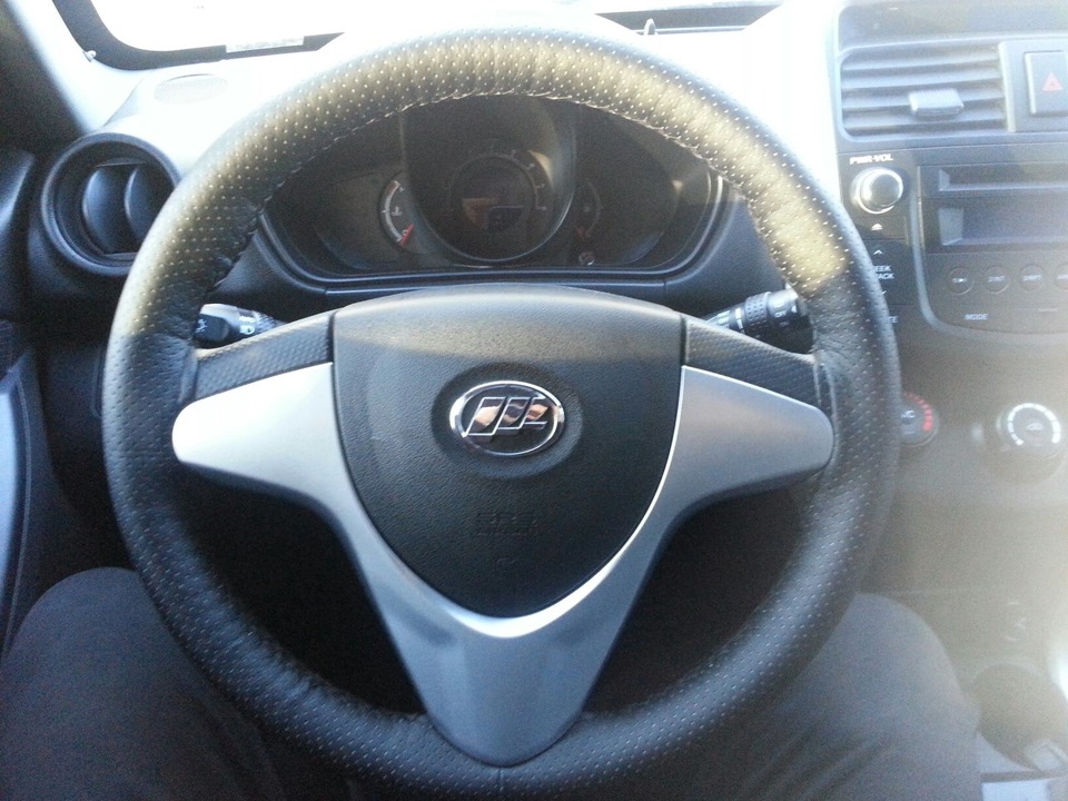 Оплетка руля со шнуровкой — Lifan X60, 1,8 л, 2014 года | аксессуары ...