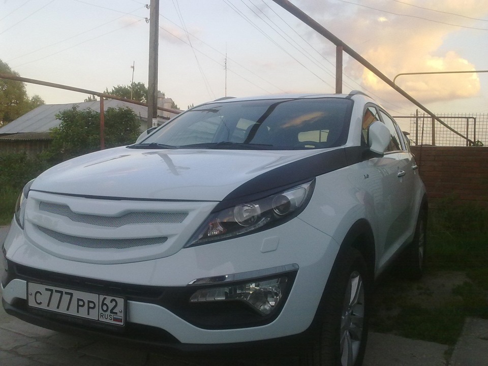 Наконец то покрасили решетку — KIA Sportage (3G), 2 л, 2013 года ...