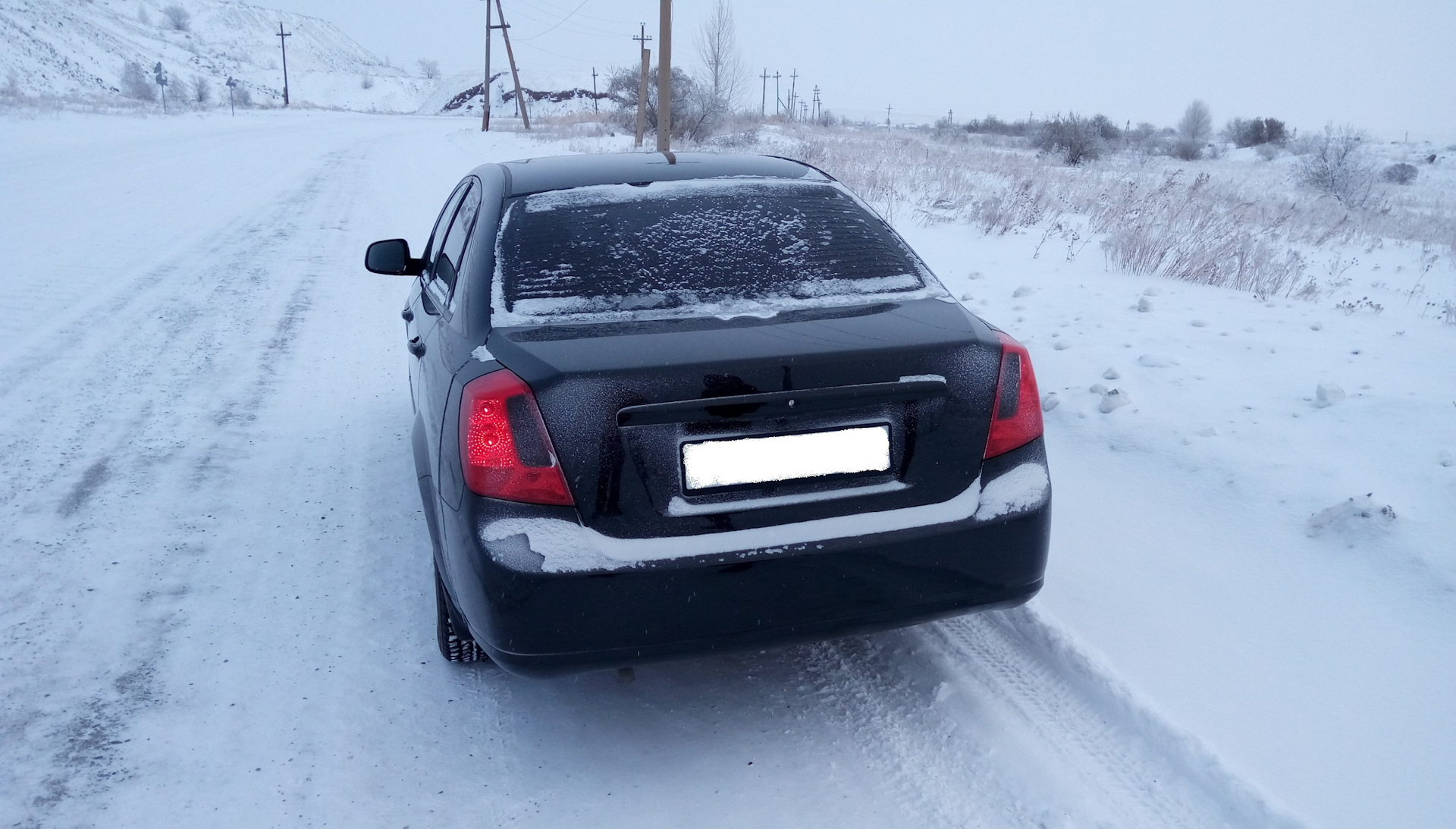 Chevrolet Lacetti седан зимой