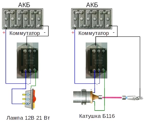 схема подключения коммутатора