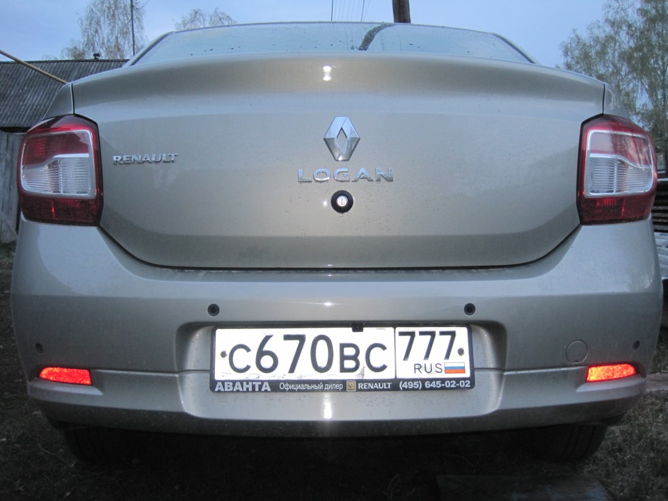 Камера заднего вида для Renault Logan II (2014 + )