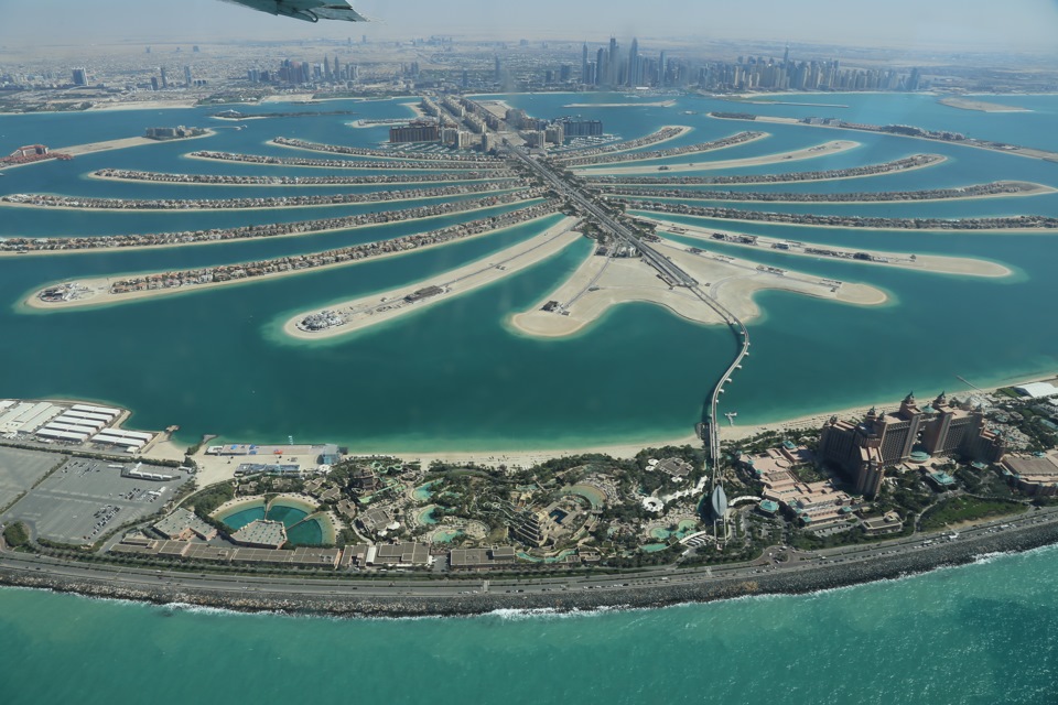 Dubai с высоты птичьего полета. 