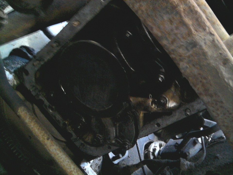 снятие картера не снимая двс — ГАЗ 2410, 2,5 л., 1989 года | своими ...