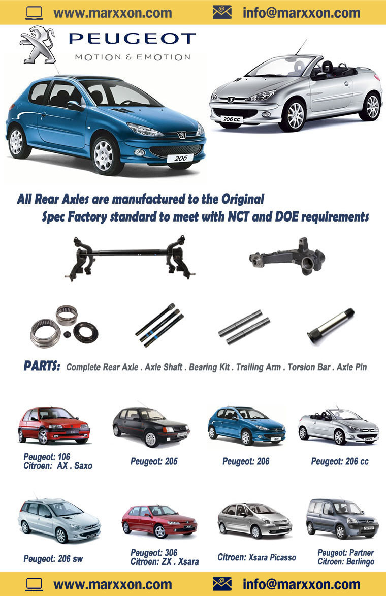 Kit Roulement Reparation Train Arrière Peugeot 205 309 GTI 306 Xsara Zx