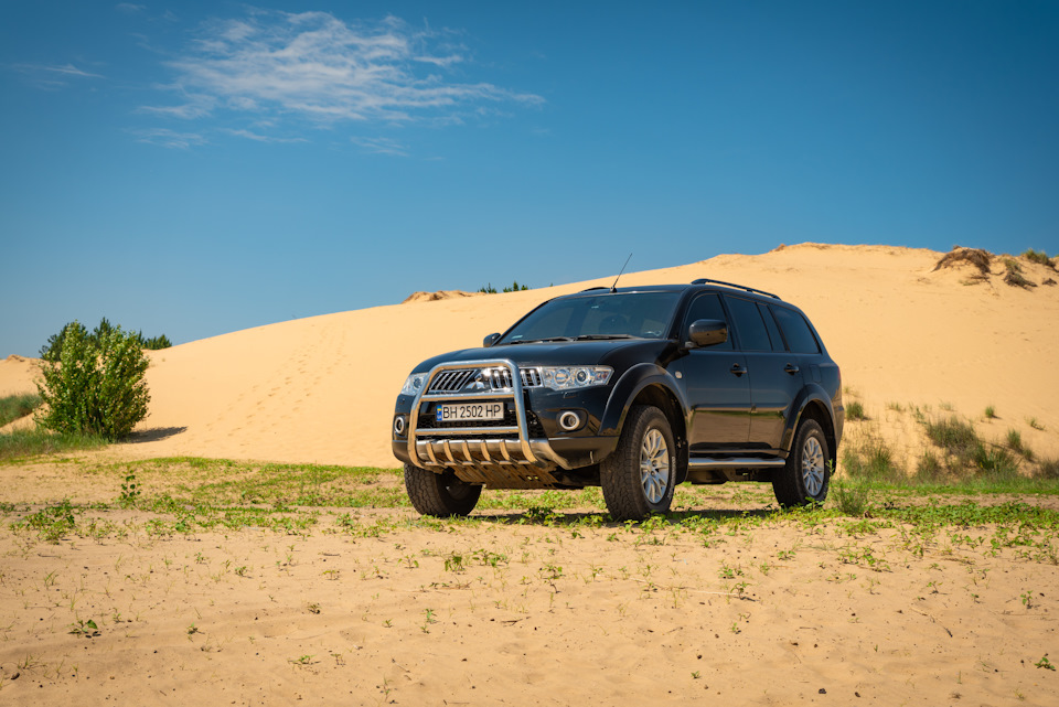 Алёшковские пески — Mitsubishi Pajero Sport (2G), 2,5 л, 2011 года ...