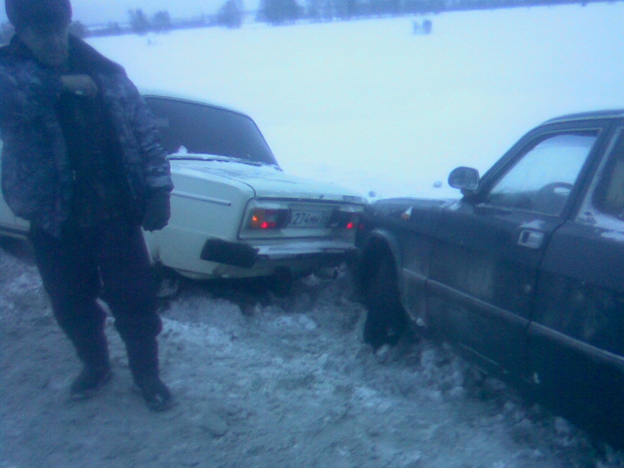 ДТП зимой — Lada 21065, 1,5 л, 1995 года | ДТП | DRIVE2