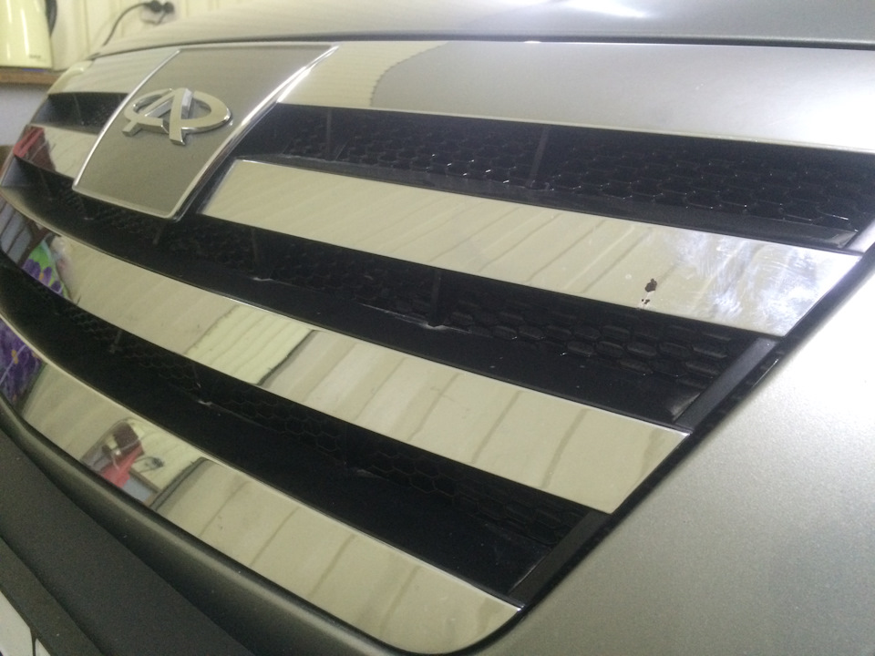 Сетка в решетку радиатора и бампера — Chery A5 Fora, 1,6 л, 2008 года ...