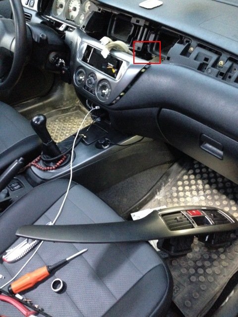 7#.замена торпедо. - Mitsubishi Lancer IX, 2 л, 2007 года своими руками DRIVE2