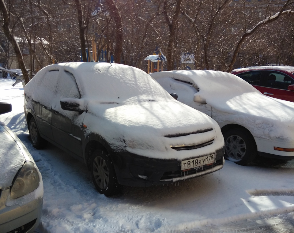 Погода у нас хорошая… — Lada Гранта лифтбек, 1,6 л, 2015 года | просто ...