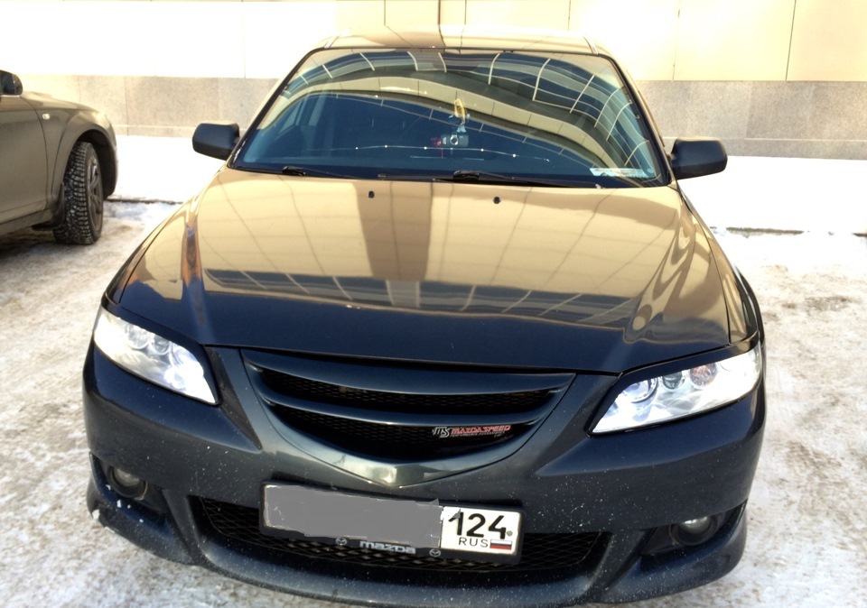 Бампер передний sport — Mazda 6 (1G) GG, 2 л, 2006 года | тюнинг | DRIVE2
