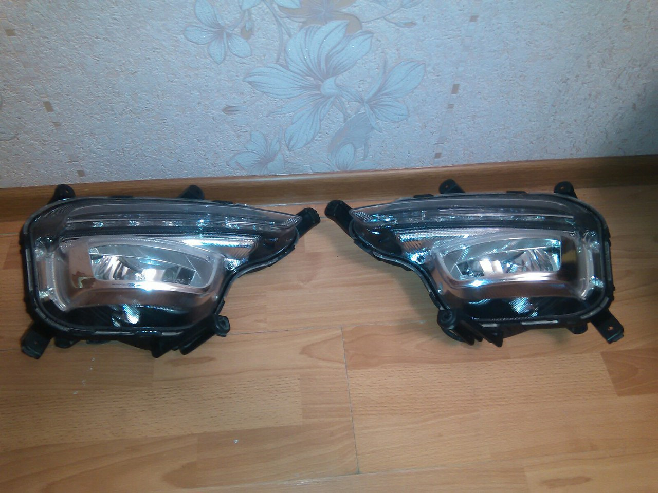 Установка оригинальных ПТФ c LED ДХО. — KIA Rio (3G), 1,4 л, 2016 года ...
