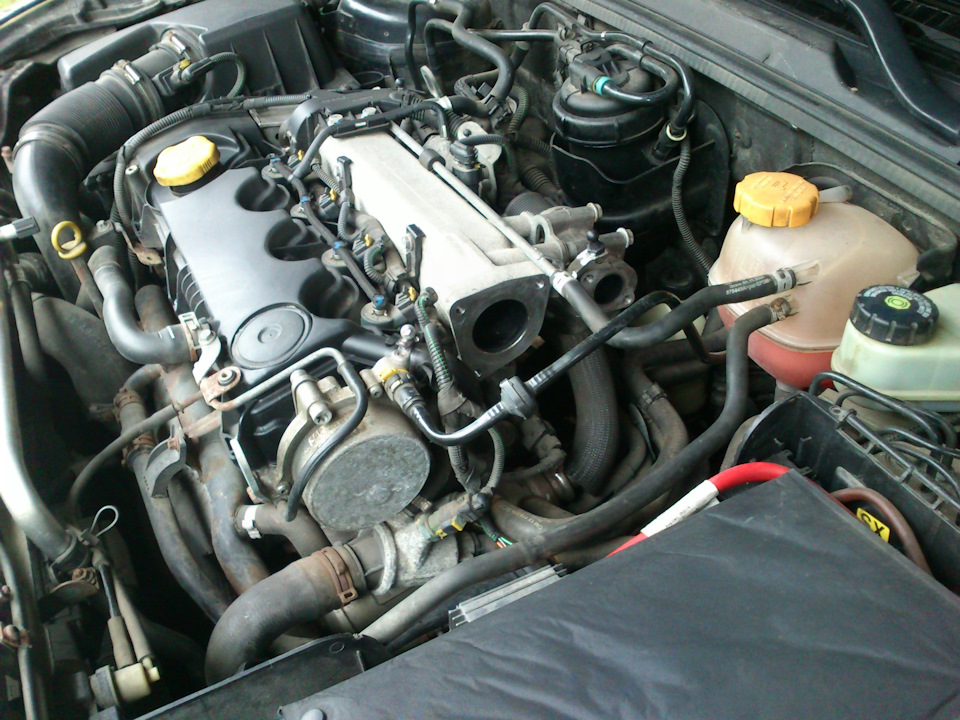 Немного повытирал грязь перед установкой заслонки обратно) — Opel Vectra C