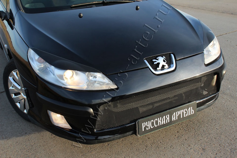 накладки фар peugeot 407