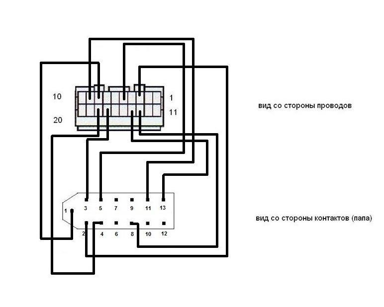 Распиновка блока управления печкой ваз 2110 старого образца