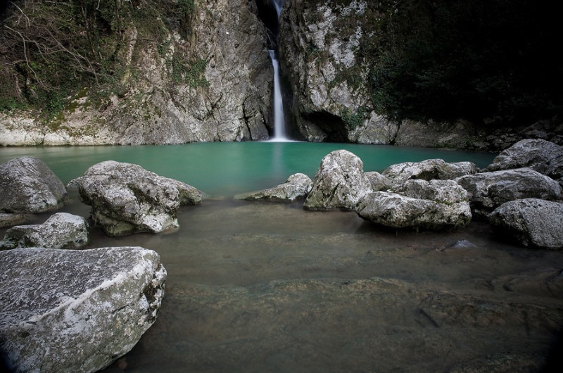 Агурские водопады в сочи фото