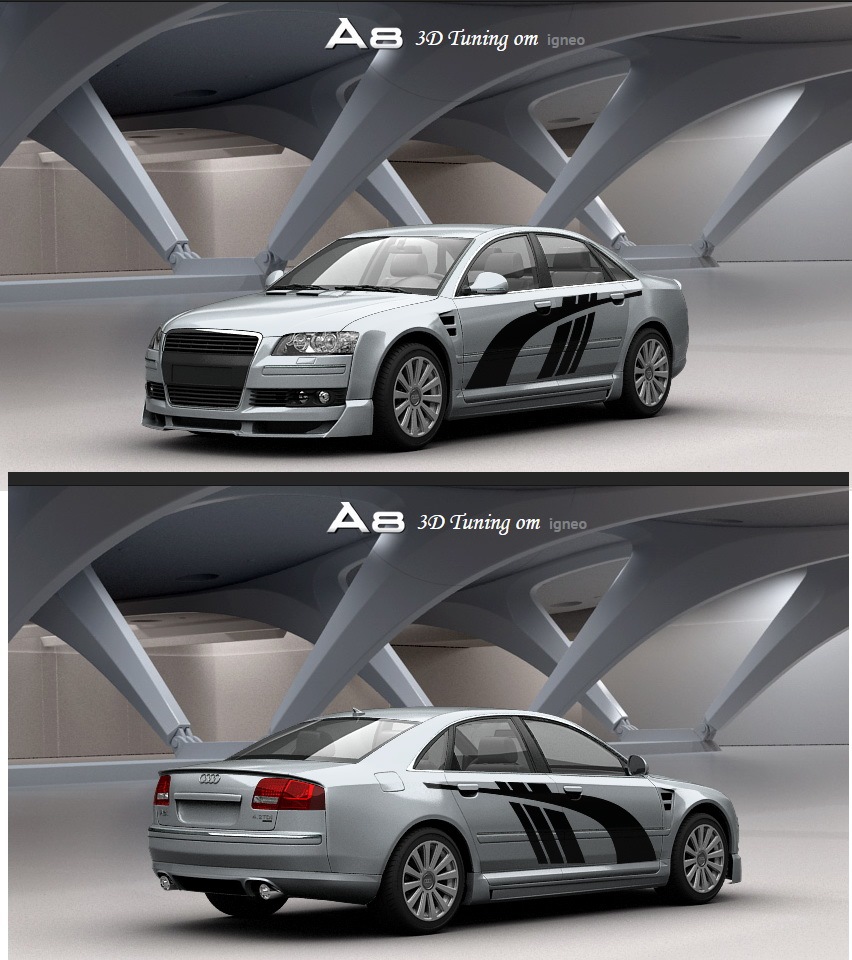 3Dtuning.com А8 — Audi A8 (D3), 4,2 л, 2003 года | тюнинг | DRIVE2