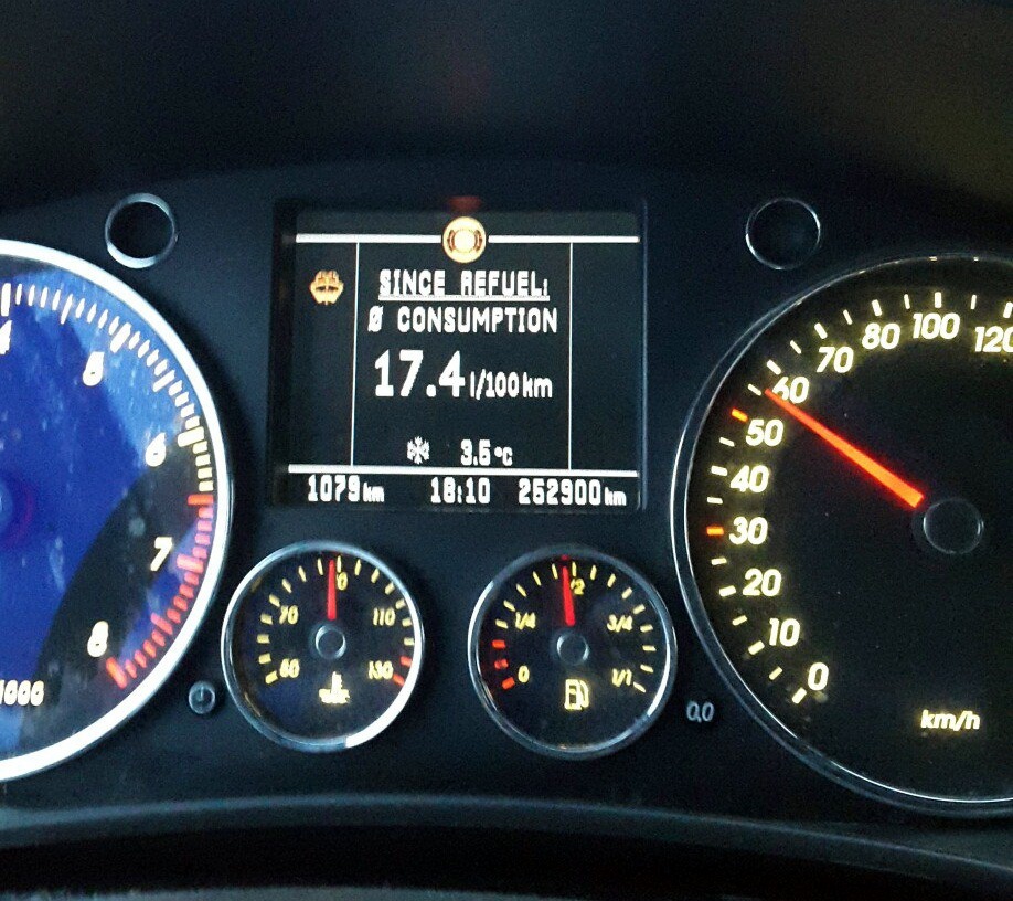 Расход до удаления катализаторов / после — Volkswagen Touareg (1G), 3,2 ...