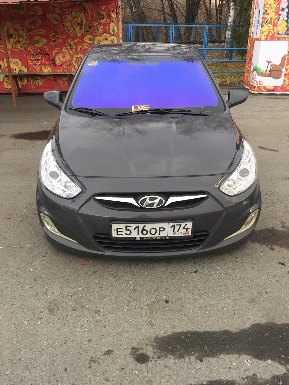 Сходка БПАН Курган. Закрытие сезона 21.10.2017 — Hyundai Solaris Hatchback,  1,4 л, 2012 года | соревнования | DRIVE2