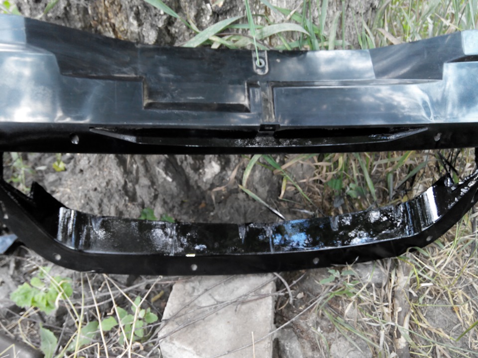 Сетка в радиаторную решетку — Daewoo Nexia (N150), 1,5 л, 2008 года ...