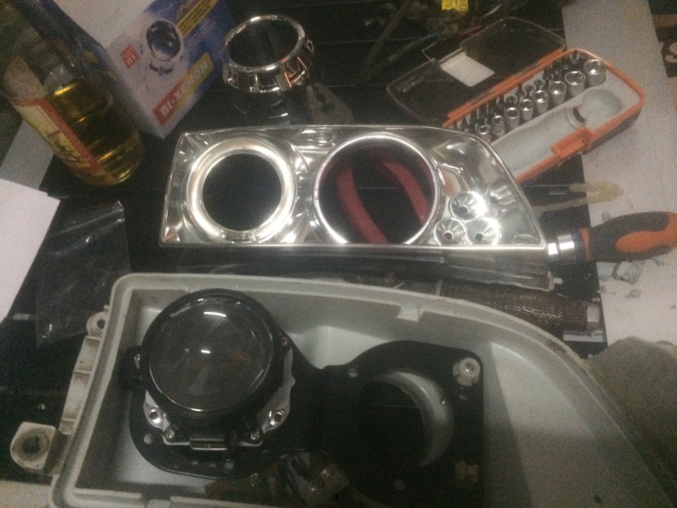 Доработка китайских фар — Toyota Carina E, 2 л, 1995 года | тюнинг | DRIVE2
