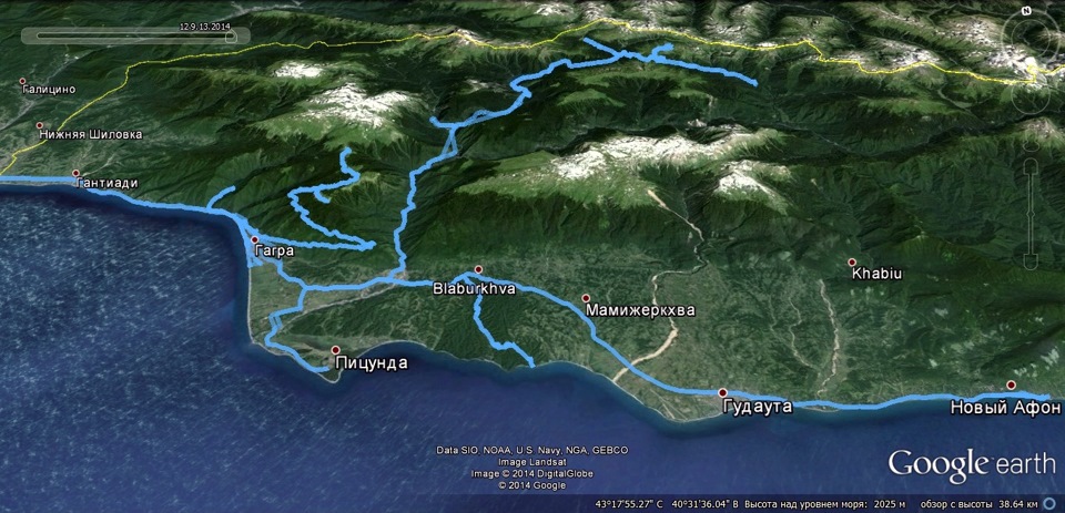 Погода новый афон и температура моря. Гудаута на карте. Горы Абхазии на карте с высотами.
