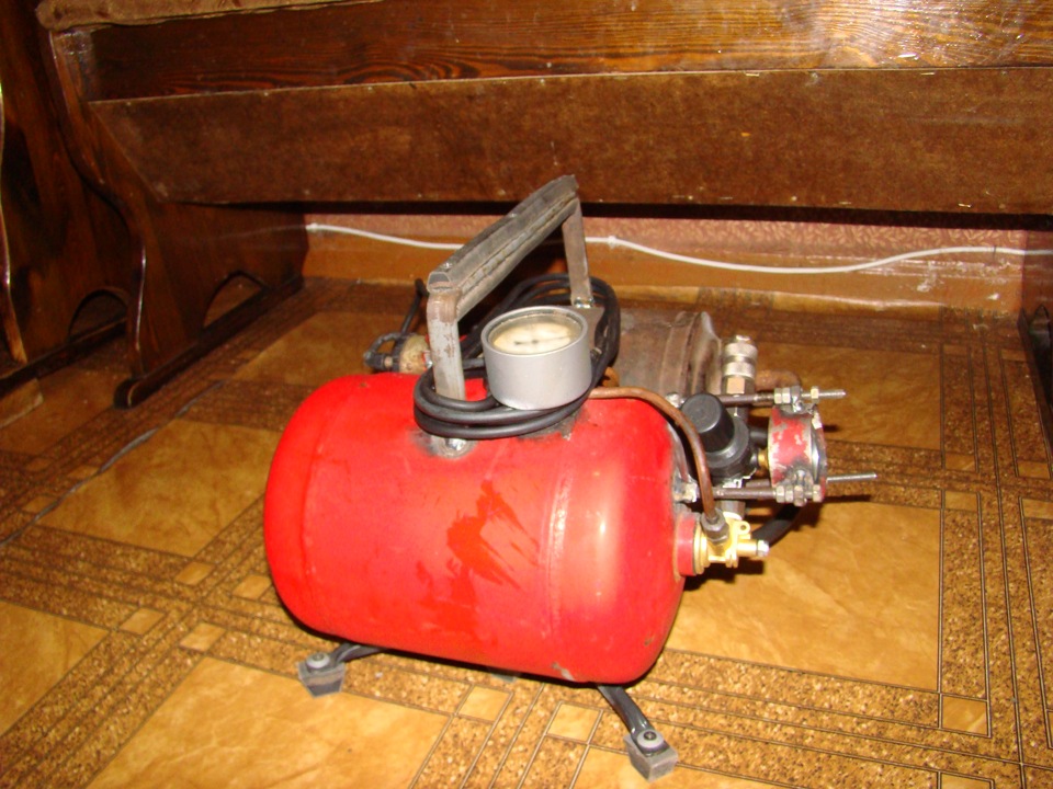 ресивер для компрессора своими руками из огнетушителя