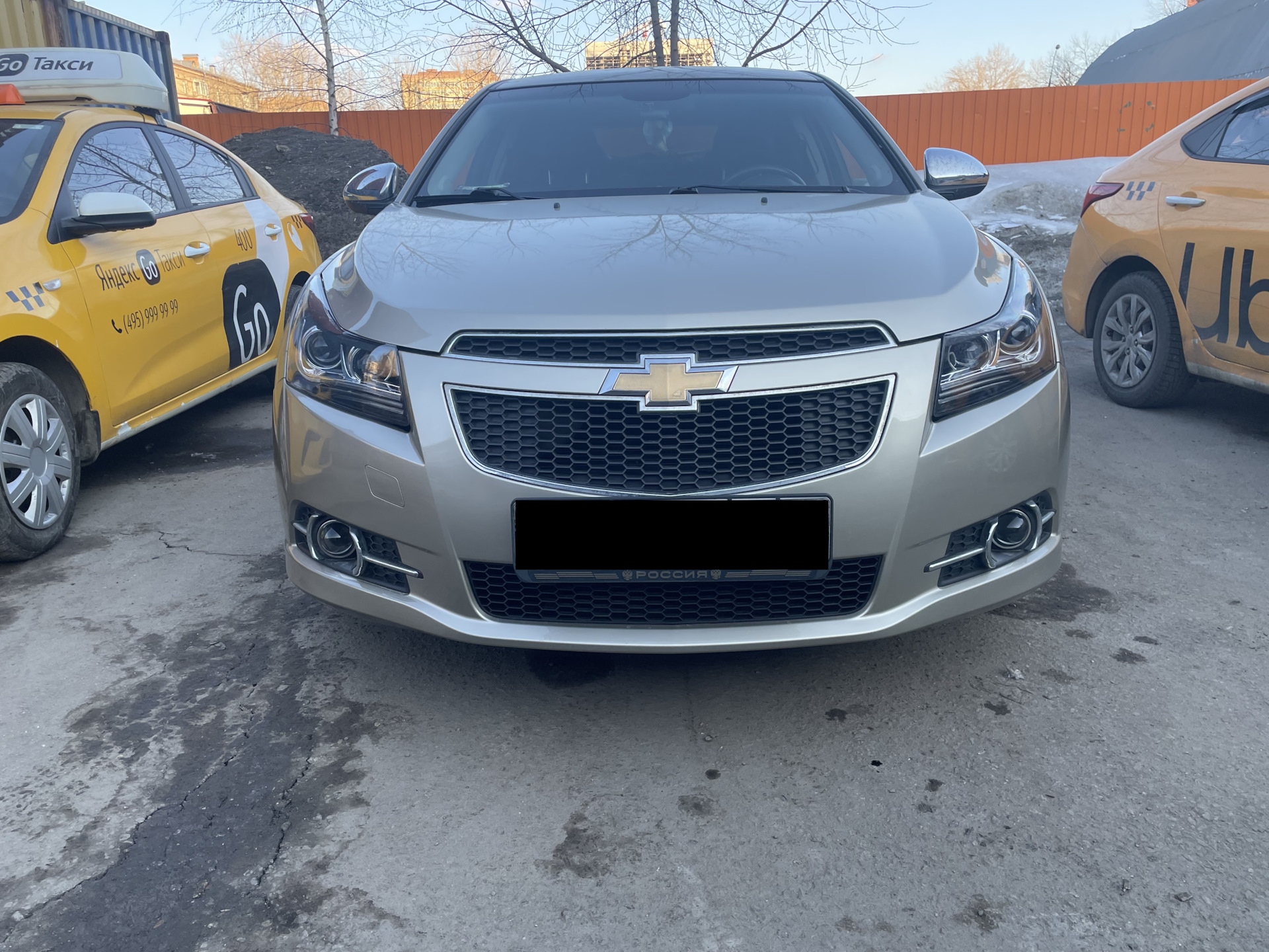 Chevrolet Cruze ксенон в ПТФ