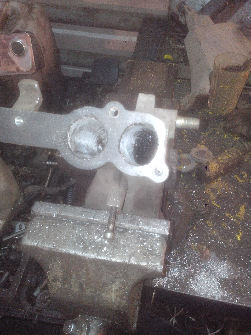 Доработка впускного коллектора . — Lada 2113, 1,6 л, 2012 года | тюнинг ...