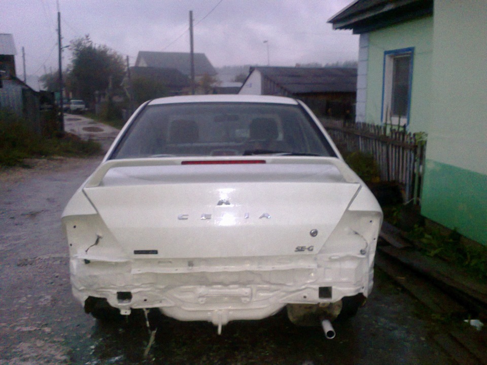 вот так дворовый ремонт)))хдд — Mitsubishi Cedia, 1,5 л, 2002 года ...