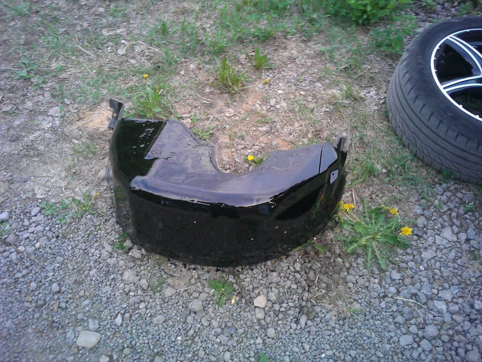 Шумка подкрылков мастикой — Nissan Primera (P12), 1,6 л, 2006 года ...