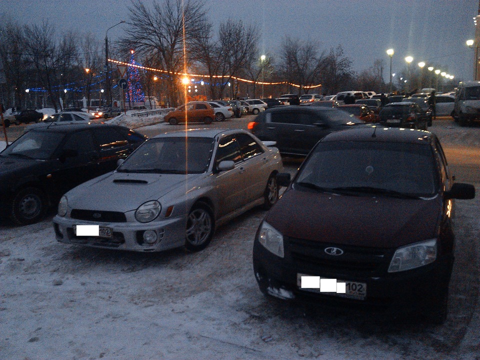 эххх я просто обожаю субару и вооот что я вижу — Lada Гранта (1G), 1,6 ...