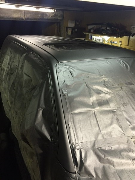 жидкая резина (покраска крыши) — Nissan Pathfinder (3G), 2,5 л, 2006 ...