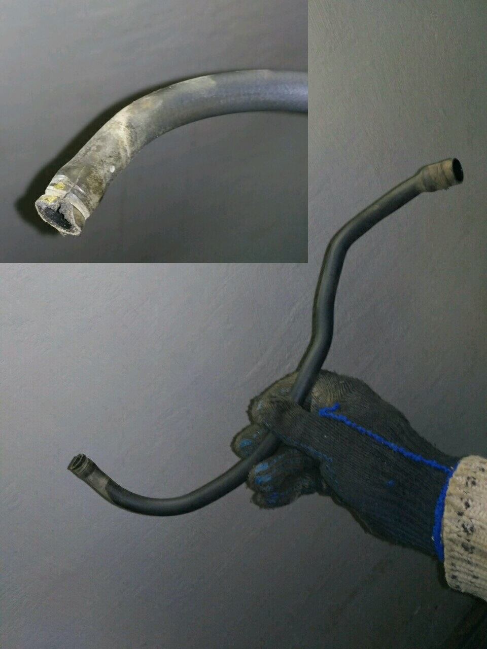 Установка маслоотделителя в систему вентиляции картерных газов, Замена ...