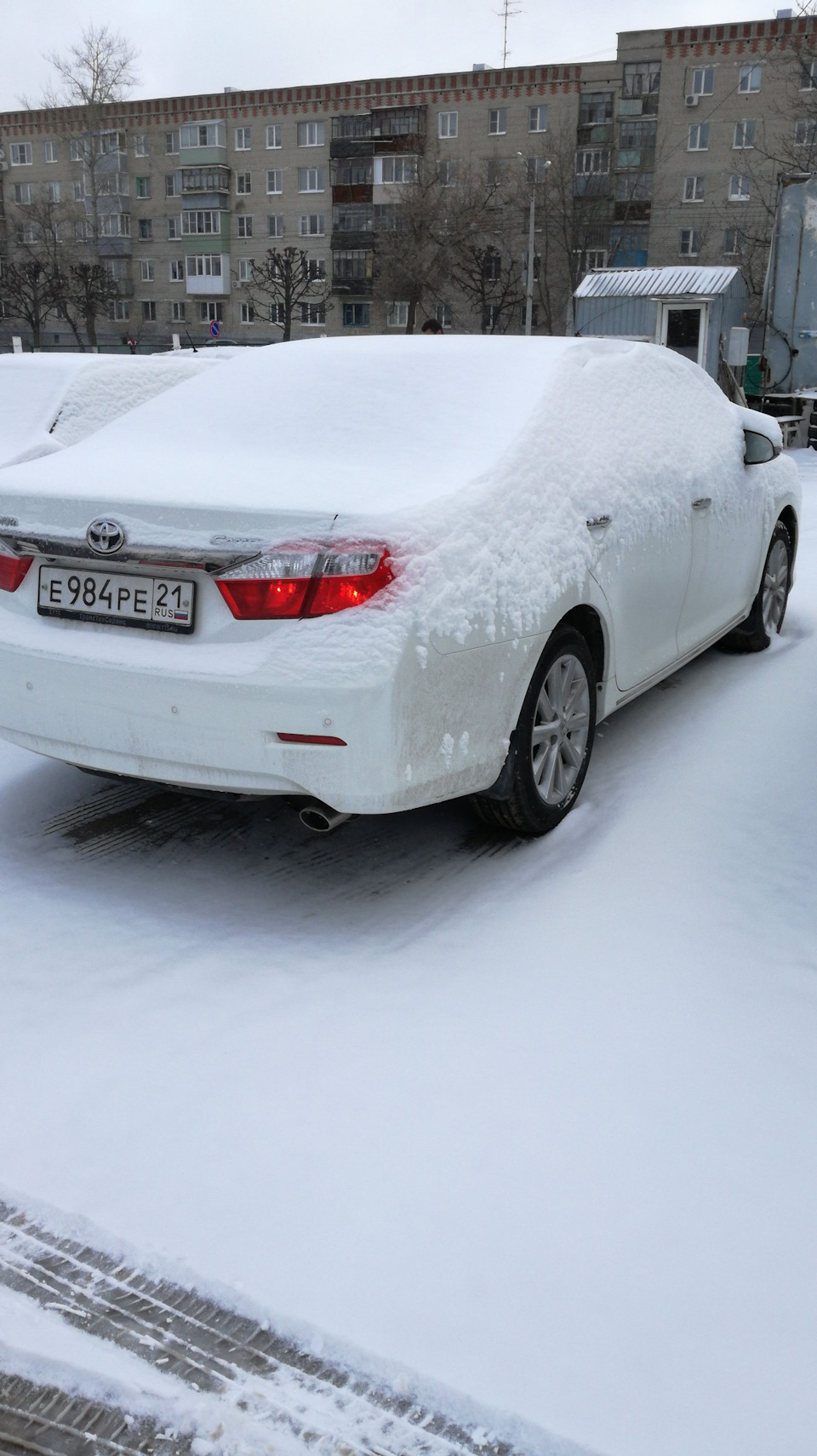 Сегодня утром проснулся, глянул в окно: пришла Зима. — Volkswagen Polo  Sedan, 1,6 л, 2016 года | фотография | DRIVE2