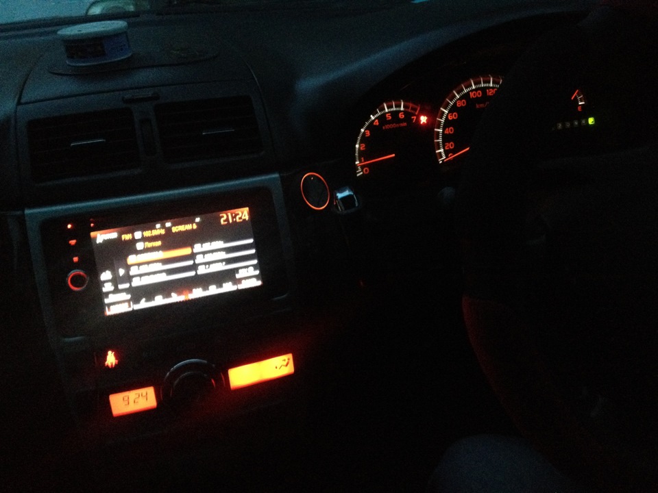 Лампочки панеля климат-контроля — Toyota Ipsum (21), 2,4 л, 2005 года ...