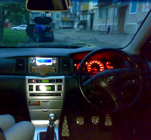 Pedals and gearshift knob RAZO - Toyota Allex 18 L 2001